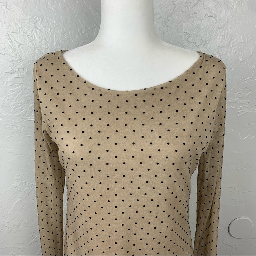 Malica long sleeve polka dot dress, made in Italy - Picture 2 of 10